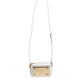 White Leather Logo Plaque Crossbody Bag