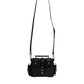 Black Leather Crossbody Top Handle Bag