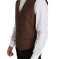 Sleek Bronze & Gray Formal Vest Slim Fit