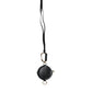 Black Round Leather DG Logo Coin Purse Lanyard Wallet