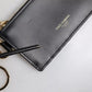 Black Calfskin Leather DG Logo Card Holder Wallet