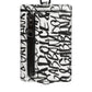 White Leather Lanyard Logo Print Card Holder Wallet