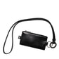 Black Horse Leather Lanyard Logo Card Holder Wallet