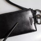 Black Horse Leather Lanyard Logo Card Holder Wallet