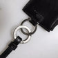 Black Horse Leather Lanyard Logo Card Holder Wallet