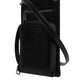 Black Horse Leather Zip Logo Shoulder Neck Strap Wallet