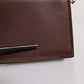 Brown Leather Zip Logo Keyring Coin Purse Keyring Wallet