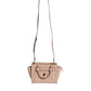 Peach Quilted Leather Logo Crossbody VIVIANNE Messenger Bag