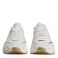 White Gold DAYMASTER Leather Sneakers Shoes