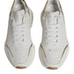 White Gold DAYMASTER Leather Sneakers Shoes