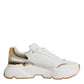 White Gold DAYMASTER Leather Sneakers Shoes