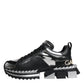 Black Silver SUPER KING Leather Sneaker Shoes