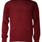 Maroon Cashmere Crew Neck Pullover Sweater