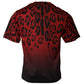 Red Leopard Cotton Short Sleeves T-shirt