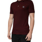 Maroon Collared Short Sleeves Polo T-shirt