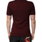 Maroon Collared Short Sleeves Polo T-shirt