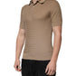 Brown Collared Short Sleeves Polo T-shirt