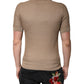 Brown Collared Short Sleeves Polo T-shirt
