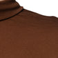 Brown Cashmere Turtleneck Pullover Sweater