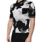 Multicolor Camouflage Collared Polo T-shirt