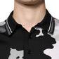 Multicolor Camouflage Collared Polo T-shirt