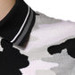 Multicolor Camouflage Collared Polo T-shirt