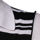 Black White Stripes Collared Polo T-shirt