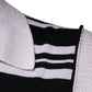 Black White Stripes Collared Polo T-shirt