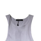 White Cotton Sleeveless Round Neck Tank T-shirt