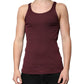 Maroon Cotton Sleeveless Round Neck Tank T-shirt