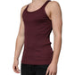 Maroon Cotton Sleeveless Round Neck Tank T-shirt