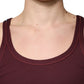 Maroon Cotton Sleeveless Round Neck Tank T-shirt