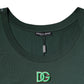 Green DG Sleeveless Round Neck Tank T-shirt