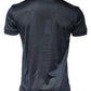 Blue Silk Crew Neck Short Sleeves T-shirt