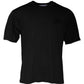 Black Cotton Crew Neck Short Sleeves T-shirt