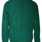 Green Logo Nylon Crew Neck Pullover Sweater