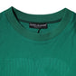 Green Logo Nylon Crew Neck Pullover Sweater