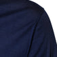 Navy Blue Cashmere V-neck Pullover Sweater