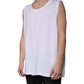 White Cotton Sleeveless Round Neck Tank T-shirt