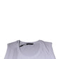 White Cotton Sleeveless Round Neck Tank T-shirt