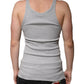 Gray Cotton Sleeveless Round Neck Tank T-shirt