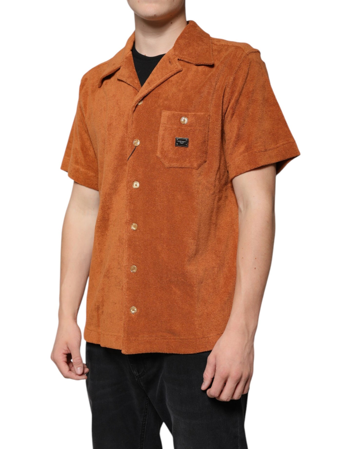 Hazel Cotton Velvet Button Down Collared Shirt