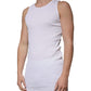 White Cotton Sleeveless Round Neck Tank T-shirt