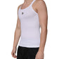 White Cotton DG Sleeveless Round Neck T-shirt