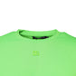 Green Logo Polyester Crew Neck T-shirt