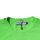 Green Logo Polyester Crew Neck T-shirt