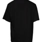 Black Logo Print Cotton Crew Neck T-shirt