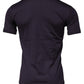 Violet Cotton Crew Neck Short Sleeves T-shirt