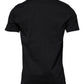 Black Logo Cotton Crew Neck T-shirt