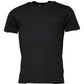 Black Cotton Crew Neck Short Sleeves T-shirt